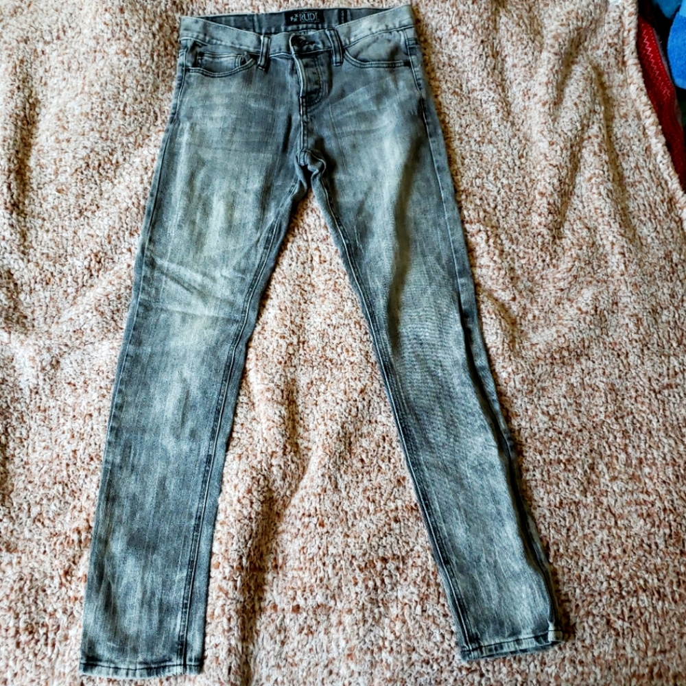 Men's Skinny Jeans 30x32 Rude Grey Super Skinny fit skinny jeans